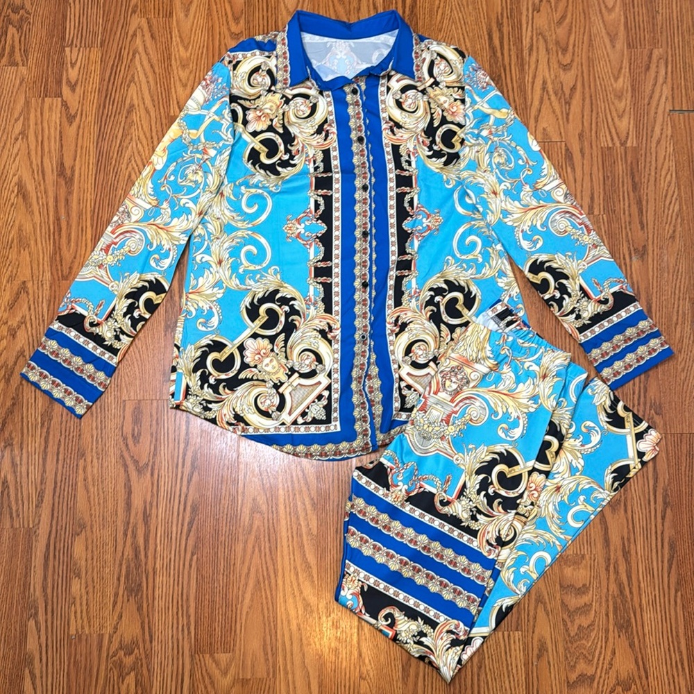 Two piece top and pant set